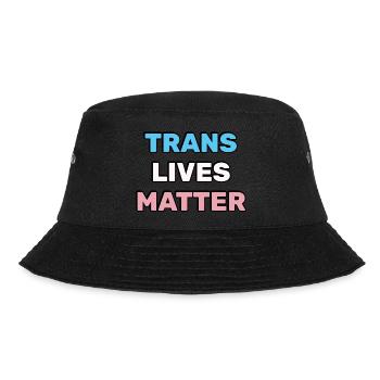 Trans-Leben zählen - Transgender Pride - Bucket Hat - Schwarz - Vorne - Lela (165cm)
