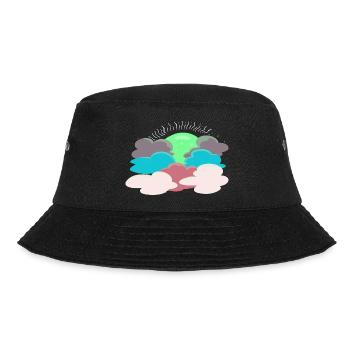 Sun behind the clouds - Bucket Hat - black - Front - Lela (165cm)