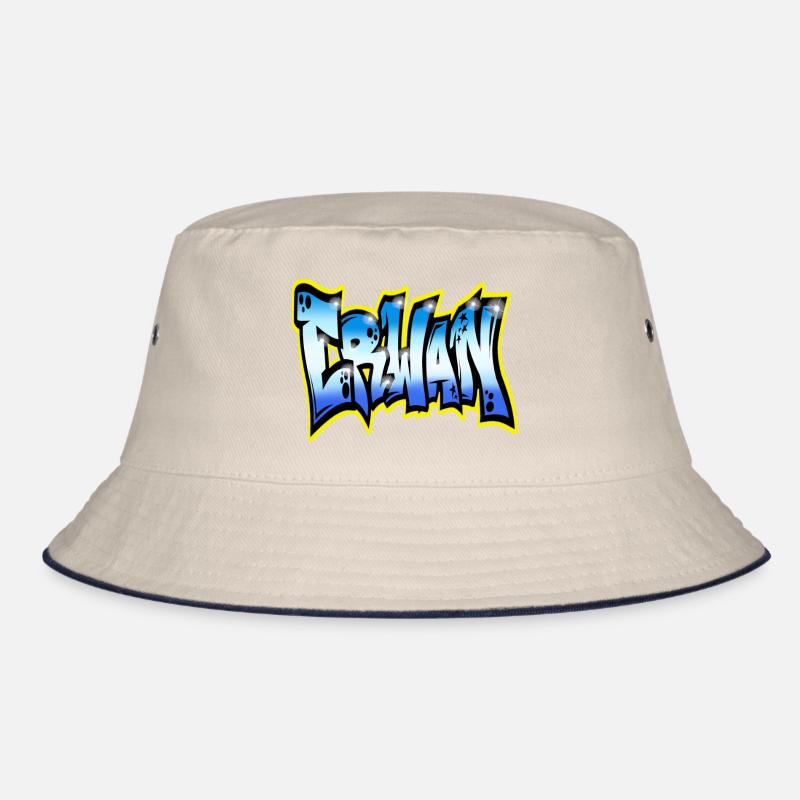 Erwan GRAFFITI NAME PRINT Bucket Hat
