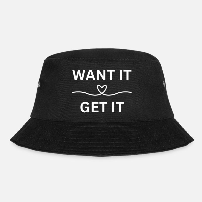 WANT IT - Bucket Hat - Schwarz