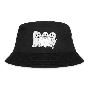 Drei lustige Geister - Bucket Hat - Schwarz - Vorne - Lela (165cm)
