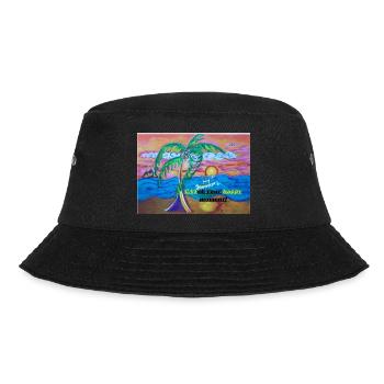 Sichern Sie sich Ihren glücklichen Moment! - Bucket Hat - Schwarz - Vorne - Lela (165cm)