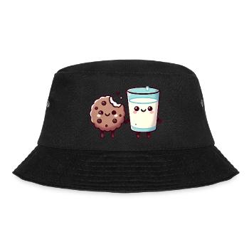 Illustration de biscuit au lait meilleurs amis - Bob - noir - Devant - Lela (165cm)