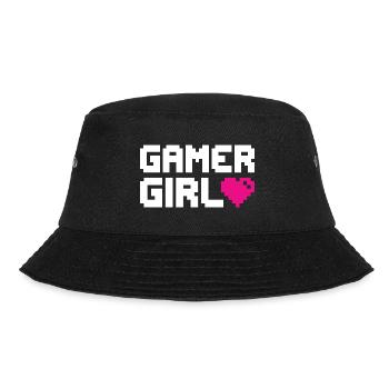 Gamer Girl Video Games Gaming - Bucket Hat - black - Front - Lela (165cm)