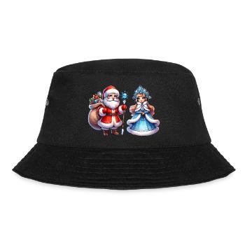 Ded Moroz Snegurotschka russischer Weihnachtsmann - Bucket Hat - Schwarz - Vorne - Lela (165cm)