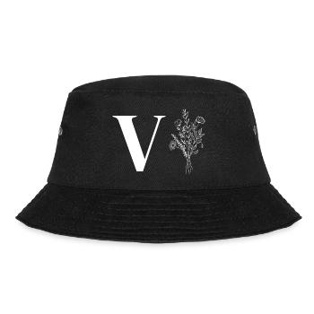 Minimalist flowers - Bucket Hat - black - Front - Lela (165cm)