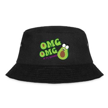 "Oh My Guacamole" – for true avocado fans - Bucket Hat - black - Front - Lela (165cm)