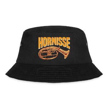 Hornisse - Tenorhorn Design für Orchester Musiker - Bucket Hat - Schwarz - Vorne - Lela (165cm)
