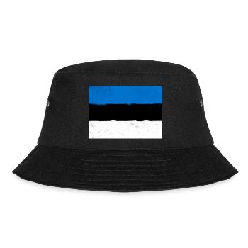 Drapeau de l’Estonie – Minimalisme nordique - Bob - noir - Devant - Lela (165cm)