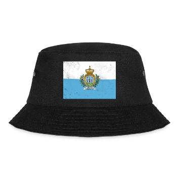 Flag of San Marino - Bucket Hat - black - Front - Lela (165cm)