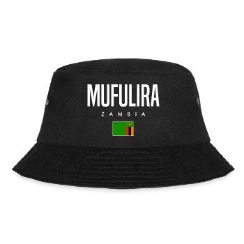 Mufulira Sambia - Bucket Hat - Schwarz - Vorne - Lela (165cm)
