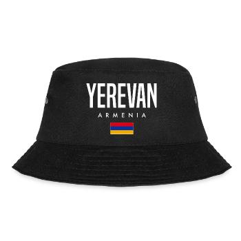 Yerevan, Armenia - Bucket Hat - black - Front - Lela (165cm)