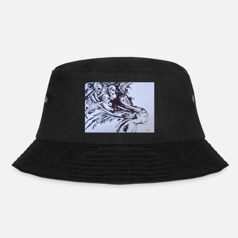 Distorted images - Bucket Hat - black