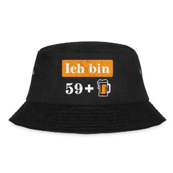 I'm 59 plus beer 60th birthday - Bucket Hat - black - Front - Lela (165cm)
