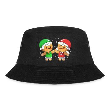 Christmas gingerbread gingerbread man - Bucket Hat - black - Front - Lela (165cm)