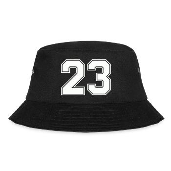 Geometric Number Design 23 - Bucket Hat - black - Front - Lela (165cm)