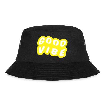 Good Vibe Grafique Yellow - Bucket Hat - black - Front - Lela (165cm)