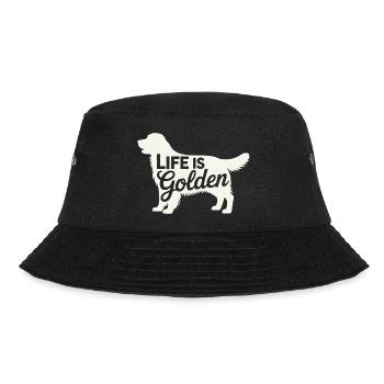 Life is Golden Retriever - Bucket Hat - black - Front - Lela (165cm)