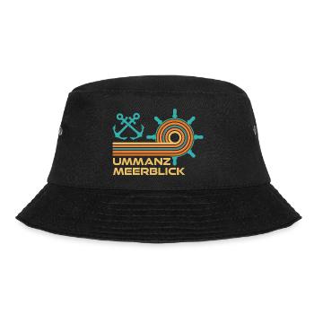 Ostsee Urlaub MEERESBLICK Lustiges - Bucket Hat - Schwarz - Vorne - Lela (165cm)