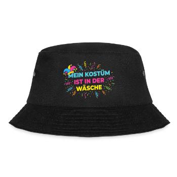 My Costume in the Laundry – Funny Carnival Shirt - Bucket Hat - black - Front - Lela (165cm)