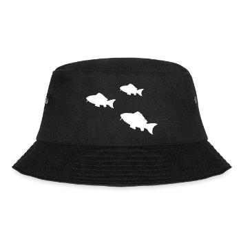 Pisces Tropical Fish Silhouette - Bucket Hat - black - Front - Lela (165cm)