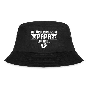 Beförderung zum Papa 2027 loading - Bucket Hat - Schwarz - Vorne - Lela (165cm)