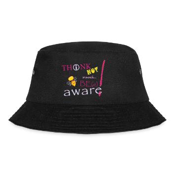 Think Not Be Aware Bee - Bucket Hat - Schwarz - Vorne - Lela (165cm)
