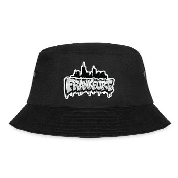 Frankfurt Skyline Graffiti - Bucket Hat - Schwarz - Vorne - Lela (165cm)