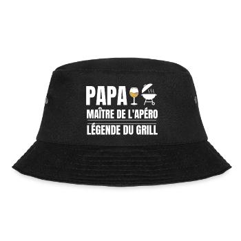 Papa Maître Apéro Gril Légende - Bob - noir - Devant - Lela (165cm)