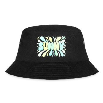 Helle Pastellsonne - Bucket Hat - Schwarz - Vorne - Lela (165cm)