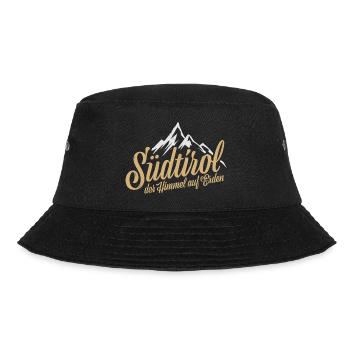 Südtirol, der Himmel auf Erden - Bucket Hat - Schwarz - Vorne - Lela (165cm)