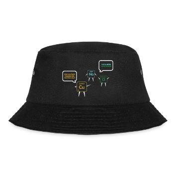 Chemielehrer Chemie Chemiker - Bucket Hat - Schwarz - Vorne - Lela (165cm)