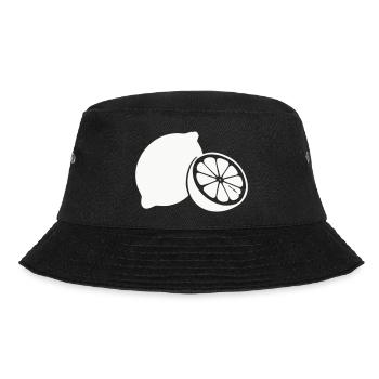 Zitrus-Silhouette Zitronen - Bucket Hat - Schwarz - Vorne - Lela (165cm)