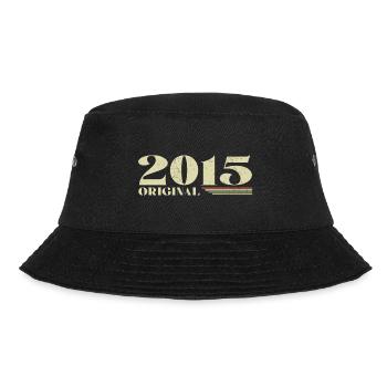 Original 2015 Vintage 2015 Retro Anniversary 2015 - Bucket Hat - black - Front - Lela (165cm)
