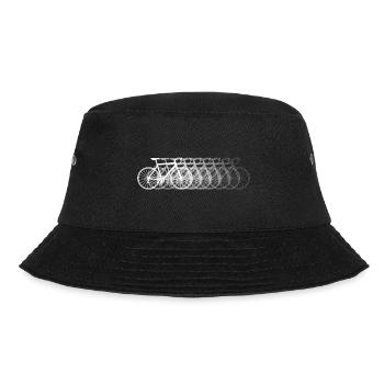 Rennrad Schatten Radsport Fixie Fahrrad - Bucket Hat - Schwarz - Vorne - Lela (165cm)