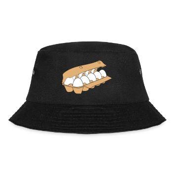 Eierkarton - Bucket Hat - Schwarz - Vorne - Lela (165cm)