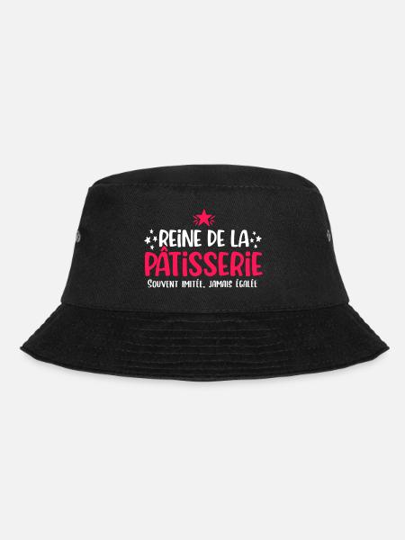 Reine de la pâtisserie cadeau humour pâtissière - Bob - noir