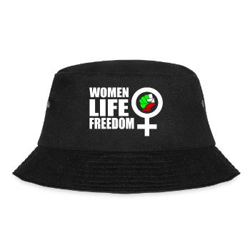 Women life freedom iran - Bucket Hat - Schwarz - Vorne - Lela (165cm)