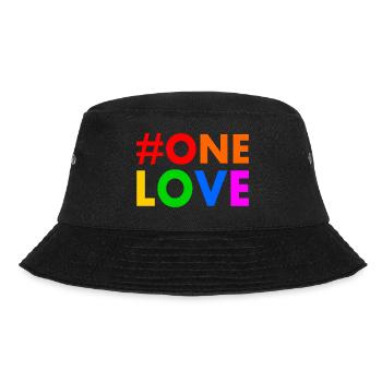 One love - Bucket Hat - Schwarz - Vorne - Lela (165cm)