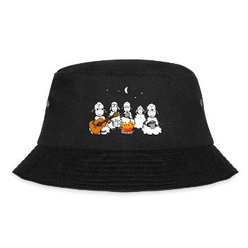 around the campfire - Bucket Hat - black - Front - Lela (165cm)