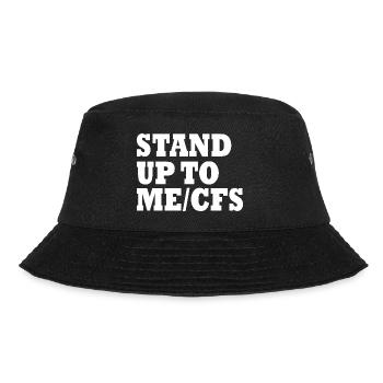 Me/cfs - Stand up to mecfs - Bucket Hat - Schwarz - Vorne - Lela (165cm)