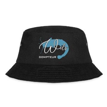 Welsdompteur Welsflüsterer Welsangler - Bucket Hat - Schwarz - Vorne - Lela (165cm)