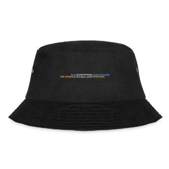 Wal Investor=Diamentenhand - Bucket Hat - Schwarz - Vorne - Lela (165cm)