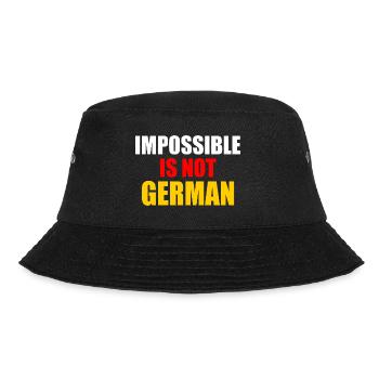 impossible is not german - germany - Bucket Hat - black - Front - Lela (165cm)