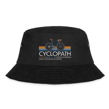 CYCLOPATH GRAVEL CYCLIST RETRO ROAD BIKE - Bucket Hat - black - Front - Lela (165cm)