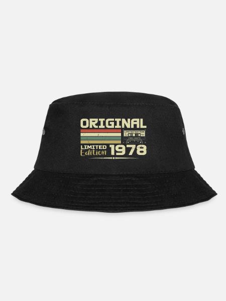 Retro 1978 Geburtstagsgeschenk Jahrgang 1978 Original - Bucket Hat - Schwarz