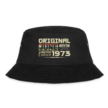 Juni 1973 Jahrgang Geboren im Juni 1973 Geburtstag - Bucket Hat - Schwarz - Vorne - Lela (165cm)