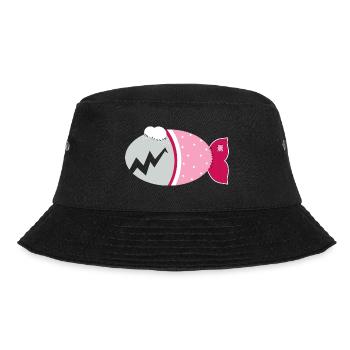 Cuddly fish zombie fish girls for girls - Bucket Hat - black - Front - Lela (165cm)