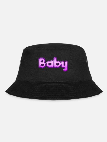 Text Baby - Bucket Hat - Schwarz