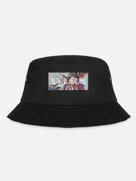 Urlaub unter Palmen - Bucket Hat - Schwarz